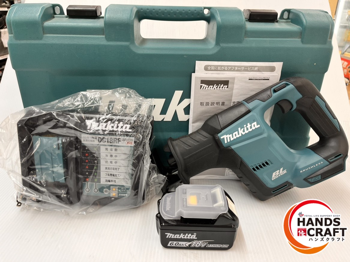★【中古】マキタ makita 18V 申し受ける式レシプロソー JR188DRG 18V6.0Ah×1(発生率1回) 申し受ける器付き添い人 中古 美品