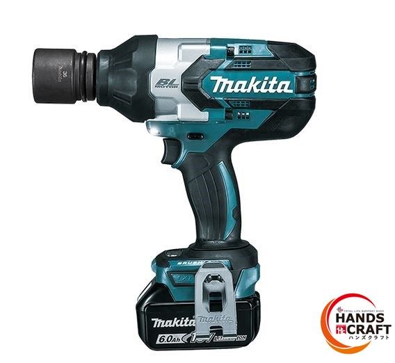 ☆【未当てはめる】マキタ makita 18V 申し受ける式差しひびき鍵 TW1001DRGX 18V6.0Ah×2 申し受ける器付 角19粍 ※ソケット別売品 フルセット品 完全無欠品【新古品】【中古】