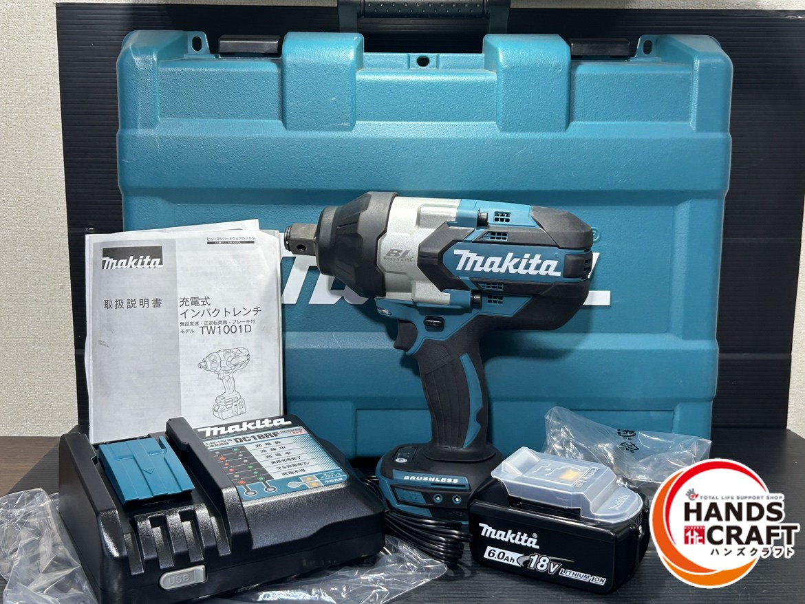 楽天市場】☆【未使用】makita 充電式インパクトレンチ TW1001DRGX 
