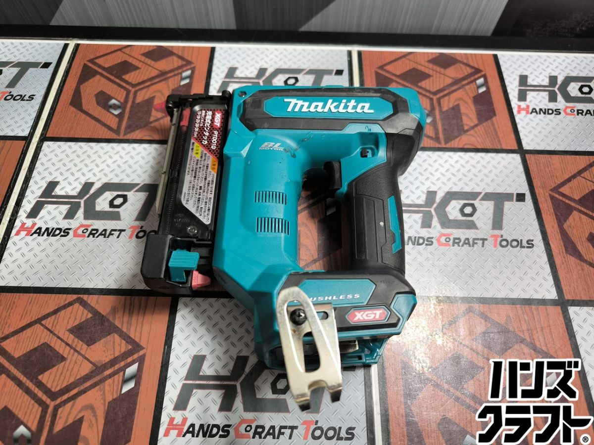 ▲【中古】マキタ makita PT001G 申し受ける式ピンタッカ 40V 15～35粍 本体のみ【ハンズクラフト飯塚店】【中古】