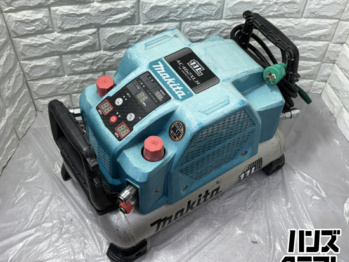 ▽【中古】マキタ  AC462XLH  エアコンプレッサ  貯蔵タンク静電容量11L  高圧4口  100V 50/60サイクル
