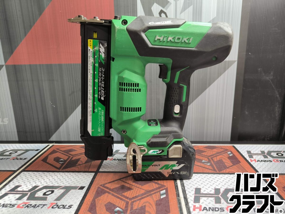 ▲【中古】ハイコーキ HiKOKI NT3640DA コードレス仕上釘打機 15～40粍 バッテリ1個【ハンズクラフト飯塚店】【中古】
