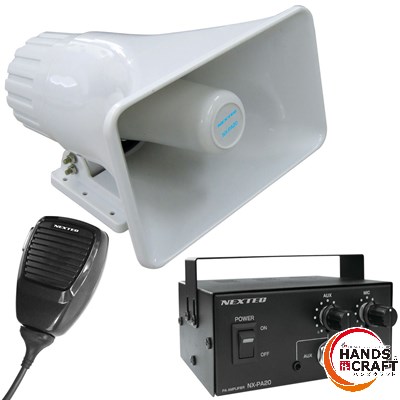 ◆【未当て嵌める】NEXTEC PAアンプ NX-PA20  車載用拡声器 【中古美品】