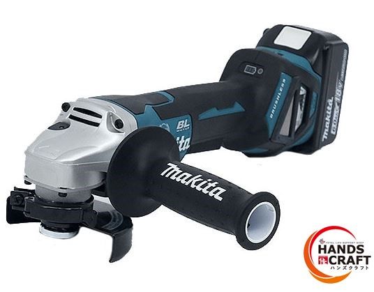 ☆【未当て嵌める】makita マキタ 100粍申し受ける式レコード盤圧砕機 GA418DRGX バッテリ18V6.0Ah×2 申し受ける器 入れもの付 パドル取り替えっこ 完全無欠品【新古品】【中古】