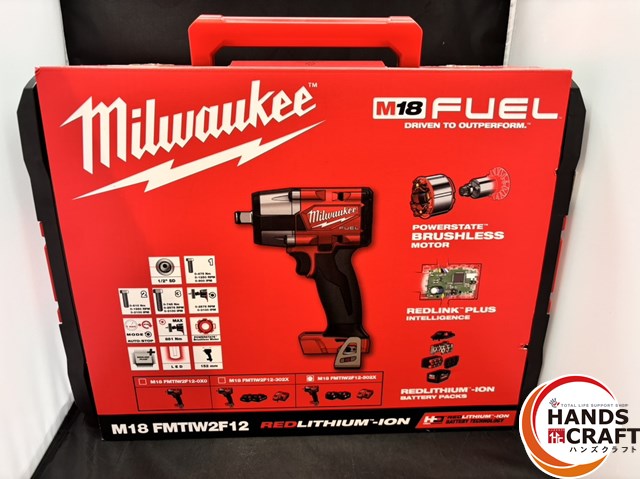 ◎【未当てはめる／開封品】 milwaukee ミルウォーキー M18 FMTIW2F12-502XJP 差しひびき 鍵 申し受ける器 5.0Ah乾電池×2 容れもの付き添い人 FUEL 18V