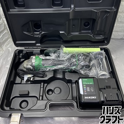 ▽【未当て嵌める庫入れ品】HiKOKI G3610DB(XP) 100粍コードレスディスクグラインダ 打ちきり付 乾電池1個・申し受ける器付 36V  ハイコーキ