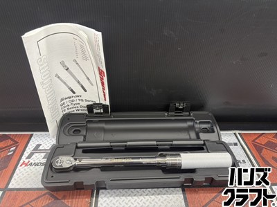 ■【中古美品】Snap-on スナップオン QD1RN25B トルクレンチ（5～25N・m）差込角：1/4（6.35sq）※未目盛り調整【ハンズクラフト宮崎新名爪店】