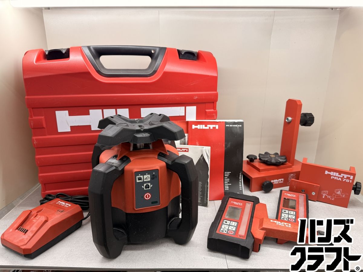 ♪ HILTI 回転させるレーザ PR30-HVS 乾電池 申し受ける器 受光器 容れもの ※未目盛り調整 ヒルティ【中古】