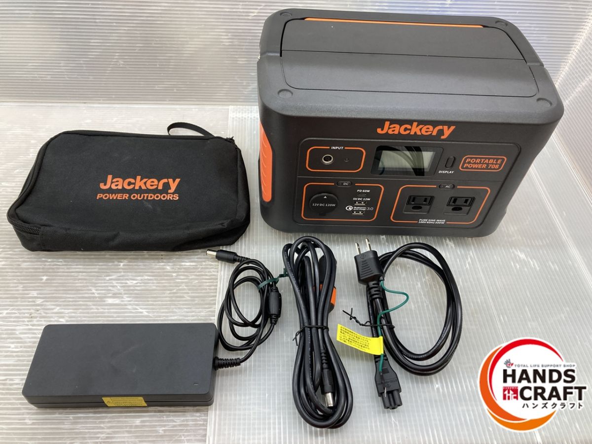 ◇【中古/美品】JACKERY PTB071 携帯型ワット数 708 AC/DC/USB最終生産物 【中古】