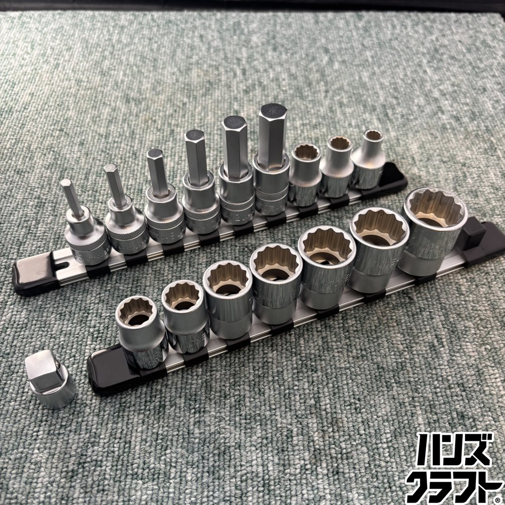 ◎【中古美品】 TONE 1/2sq 12角ソケット・ヘキサゴンソケットセット 4D・4Hつづき物 トネ ※構成要素未当てはめる品 【中古】