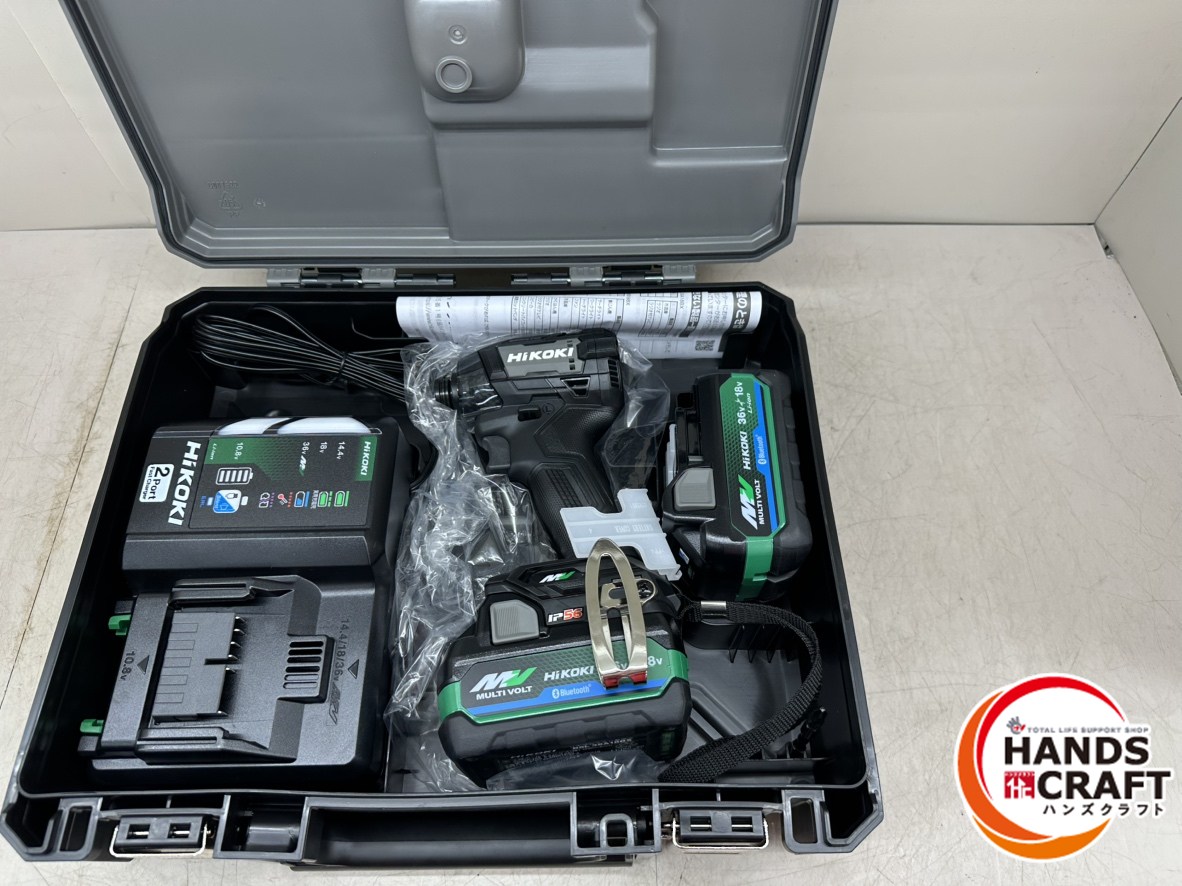♪【未使用】 HiKOKI 36V インパクトドライバ WH36DD (2XHBSZ) 純正フルセット ハイコーキ 【中古】♪♪|ハンズクラフト 店