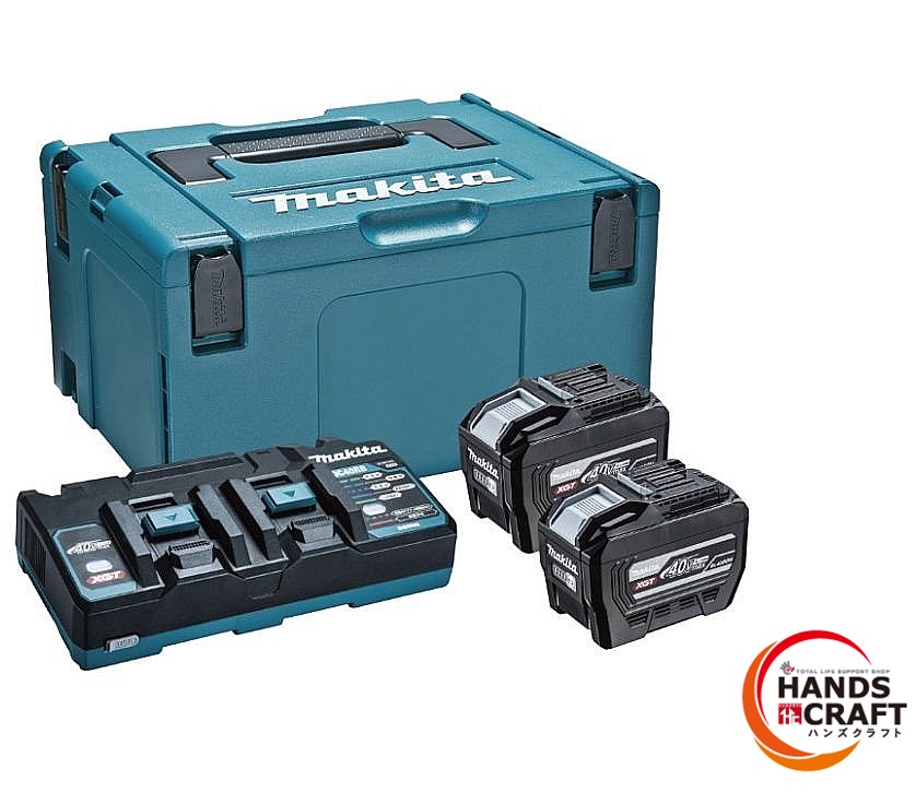 ◆【未当て嵌める】マキタ makita 40VmaxパワーソースキットXGT16 A-00055 40V-8.0Ah(H)バッテリ×2、2口申し受ける器×1、マック容器に並べる印字機3×1【中古】【新古品】