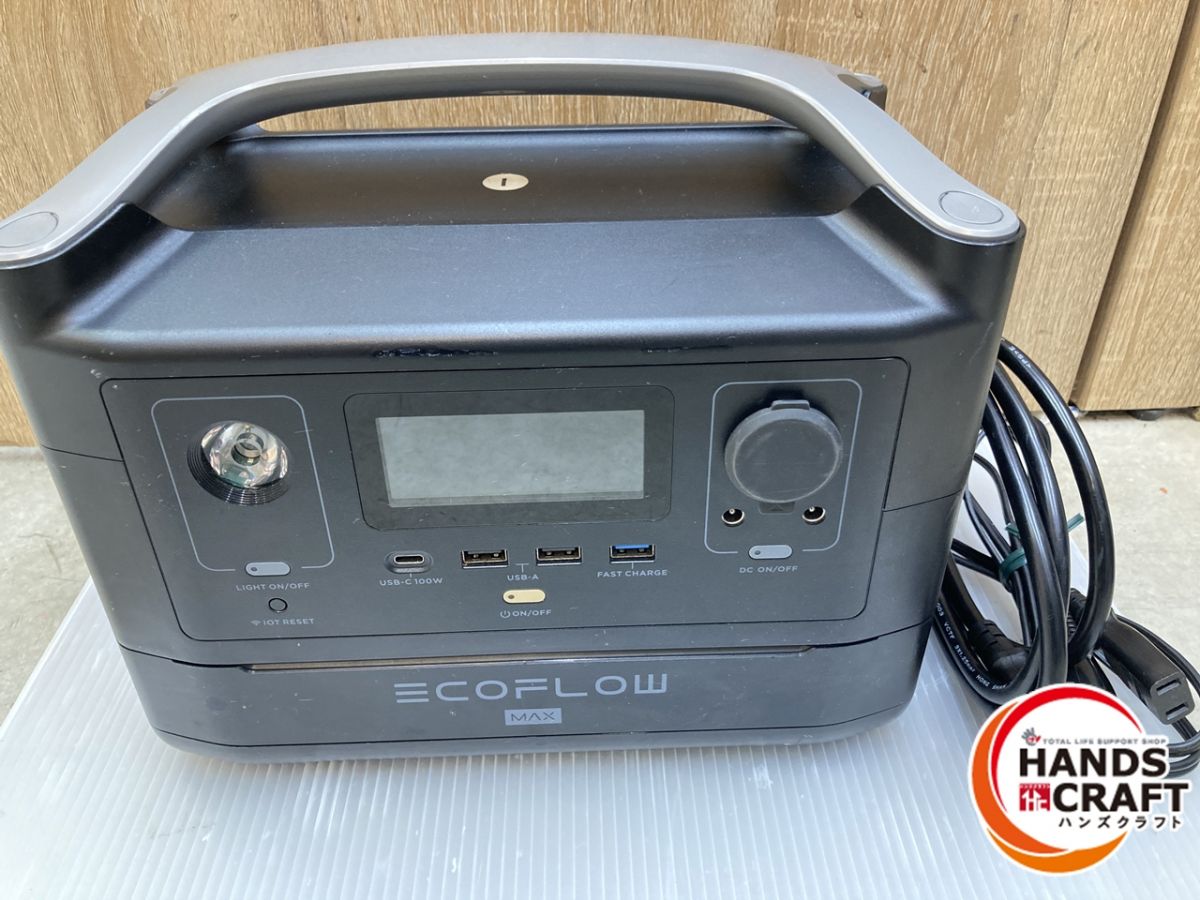 未使用 ECOFLOW エコフロー  600 Max ボーナスストア+5％】EcoFlow RIVER 600 Max EFRIVER600MAX-JP