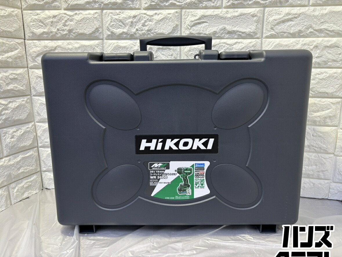 ▽【未当て嵌める】ハイコーキ  WR36DD(2XPSZ)19粍コードレスインパクトレンチ  36V  バッテリ2個、申し受ける器付