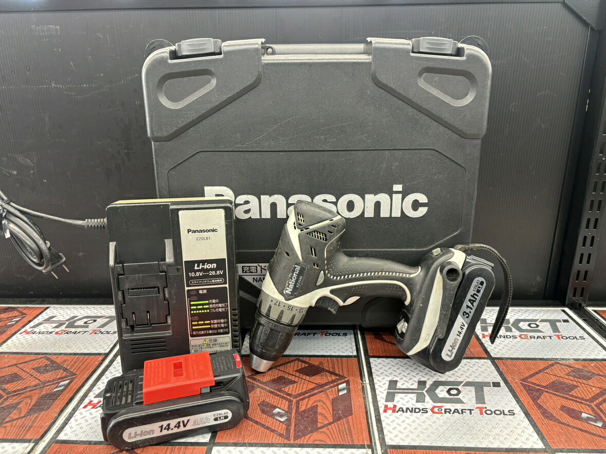 ■【中古】Panasonic パナソニック EZ7441LZ2S-H ドリルドライバ 14.4V 3.0Ahバッテリー(EZ9L40)×2【ハンズクラフト宮崎新名爪店】|ハンズクラフト 店