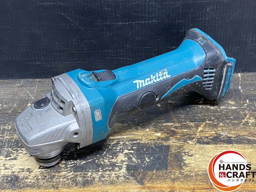 ●【中古品】makita マキタ GA400DZ 申し受ける式ディスクグラインダ 100粍 14.4V用 ※本体のみ