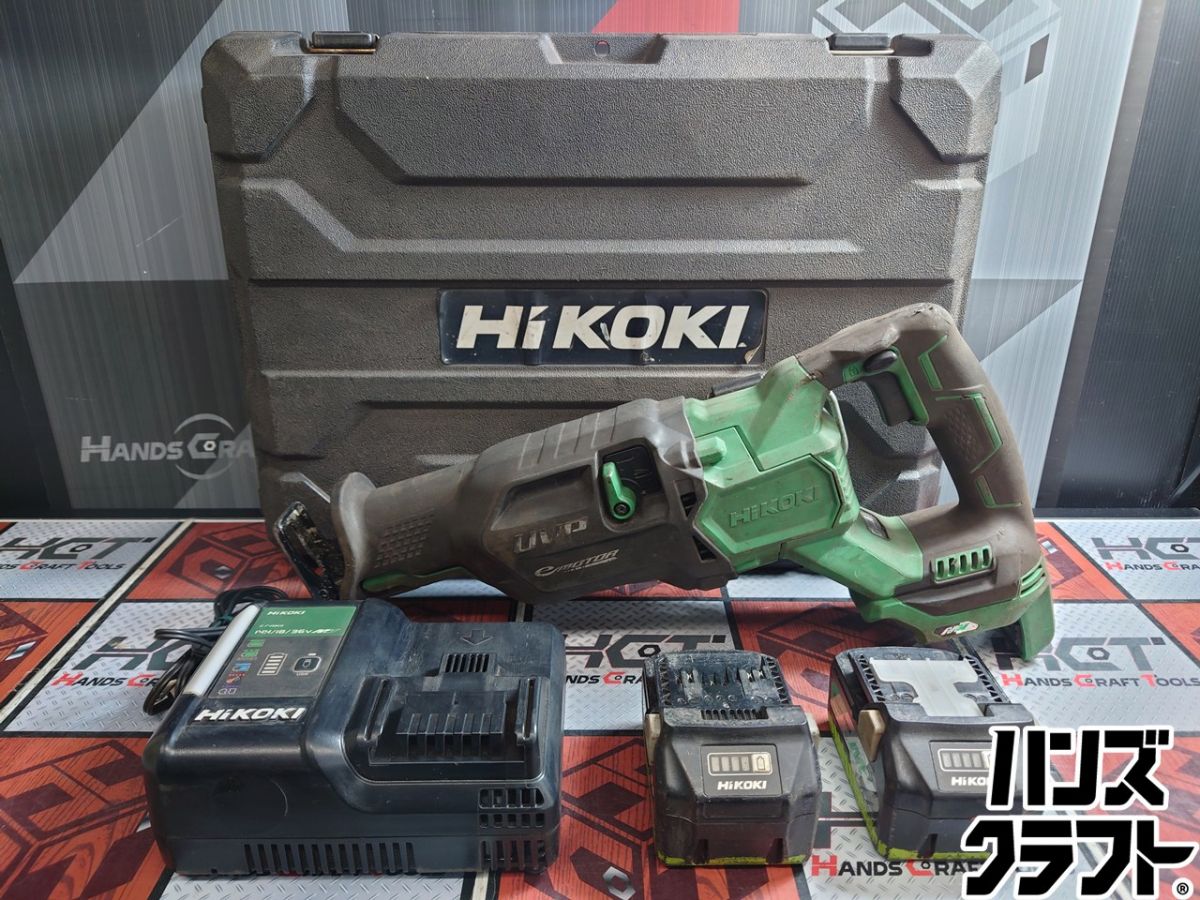 ▲【中古】ハイコーキ HiKOKI CR36DA2XP コードレスセーバーソー 入れもの/申し受ける器/蓄電池2個 レシプロ【ハンズクラフト飯塚店】【中古】