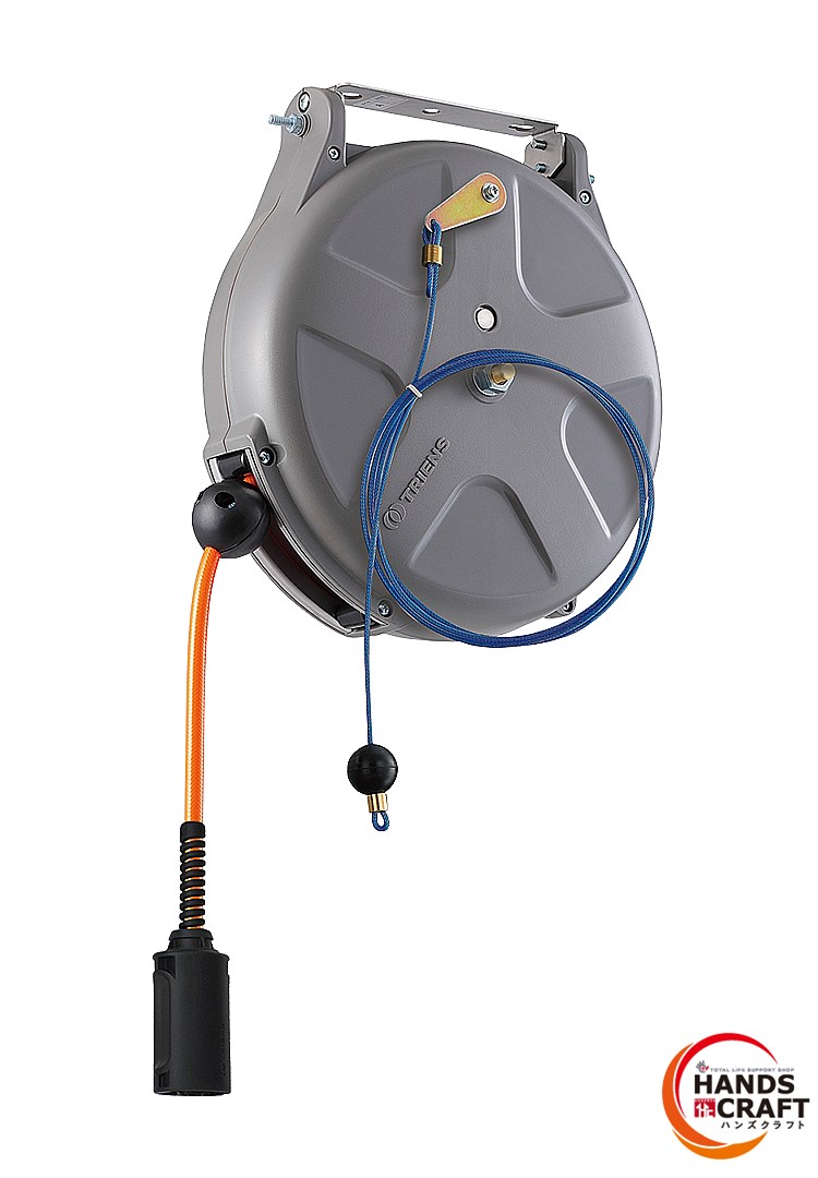 ◆【未当て嵌める】三協 SHS-306FA エアホースリール TRIENS 締め付ける空気の状態用大気圏導管 S-Series小型 長さ6.0ｍ 口径8.0? うち切り式 箱苦痛なこと有【新古品】【中古】