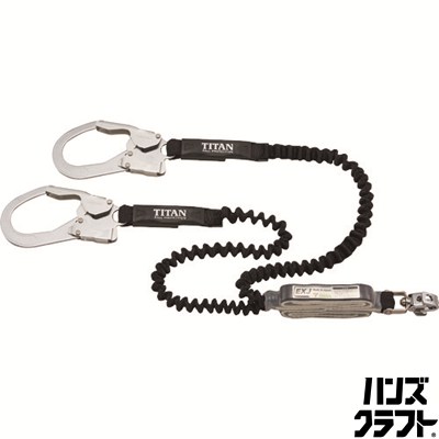 ■【未使用】TITAN タイタン HL-EBW ダブルランヤード 2022年4月製造 使用可能質量 100kg ※箱痛みあり【ハンズクラフト宮崎新名爪店】｜ハンズクラフト 店