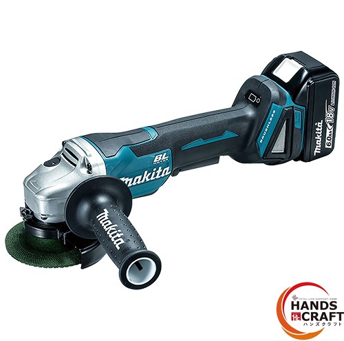 ☆【未当て嵌める品】マキタ makita GA408DRGX 申し受ける式ディスクグラインダ 100粍 バッテリ×2個 (18V/6.0Ah/108Wh)・申し受ける器 【新古品】【中古品】