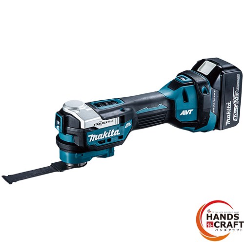 ☆【未当て嵌める】マキタ makita 申し受ける式マルチ手道具 TM52DRG フルセット  バッテリ1個BL1860B（DC18V/6.0Ah/108Wh）申し受ける器【新古品】【中古品】