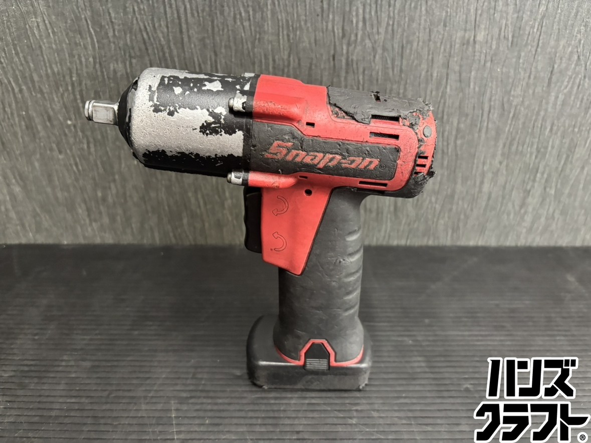 ♭【ジャンク品】Snap-on スナップオン 差しひびき鍵 CTJ761 7.2V/14.4V 2.5Ah PSE目じるし ともし火不具合のある【熊本けやき通り路店】【中古】
