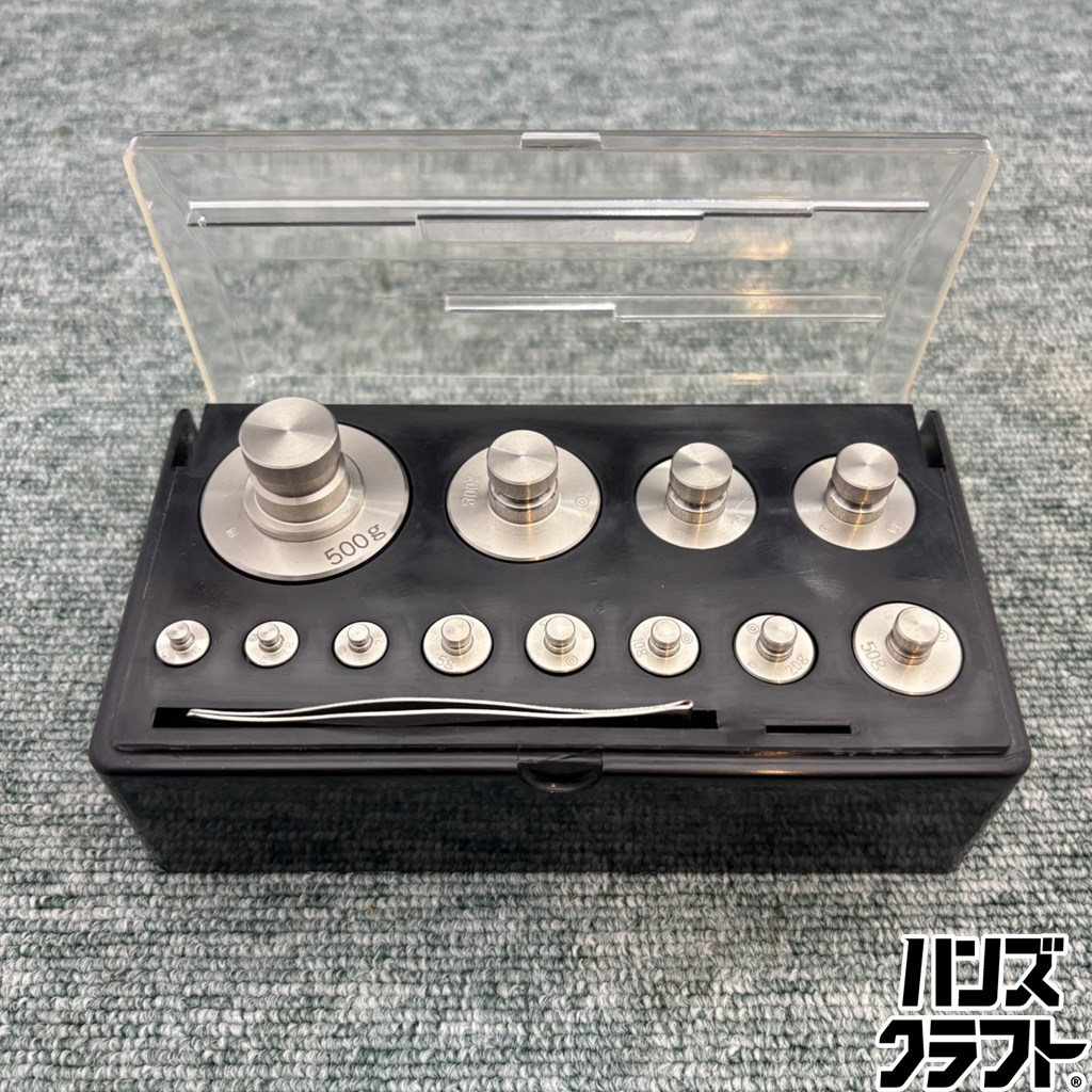 ◎【中古】 村上衝器 細やか重り仕掛ける ステンレス鋼鋼製 足し加える1kg(1g～500g・12個仕掛ける)