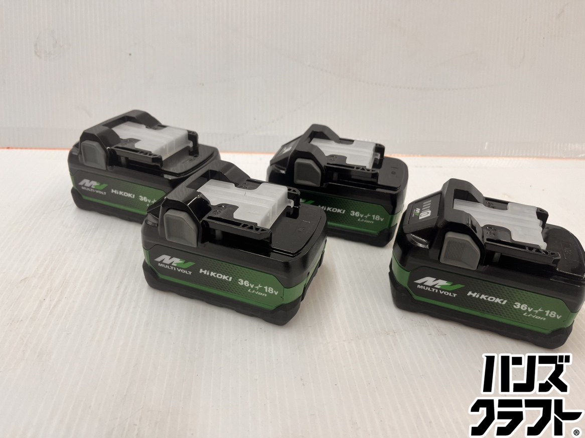 ★【未当て嵌める】4個書き割り★ハイコーキ HIKOKI リチウムイオンバッテリー BSL36A18X セットバラシ品 36V2.5Ah 純然たる品【新古品】【中古】