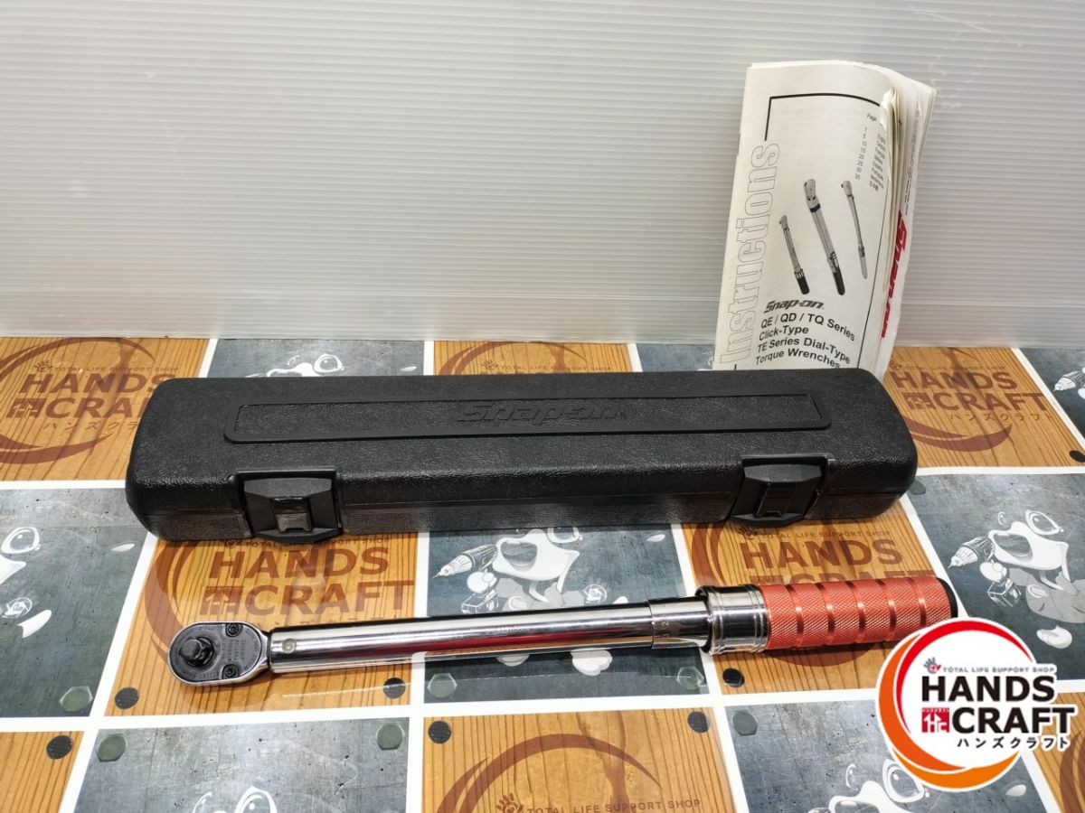 ◆【中古品】スナップオン　QE2RN100O　トルクレンチ　限定色　美品　差込角9.53ｍｍ　3/8
