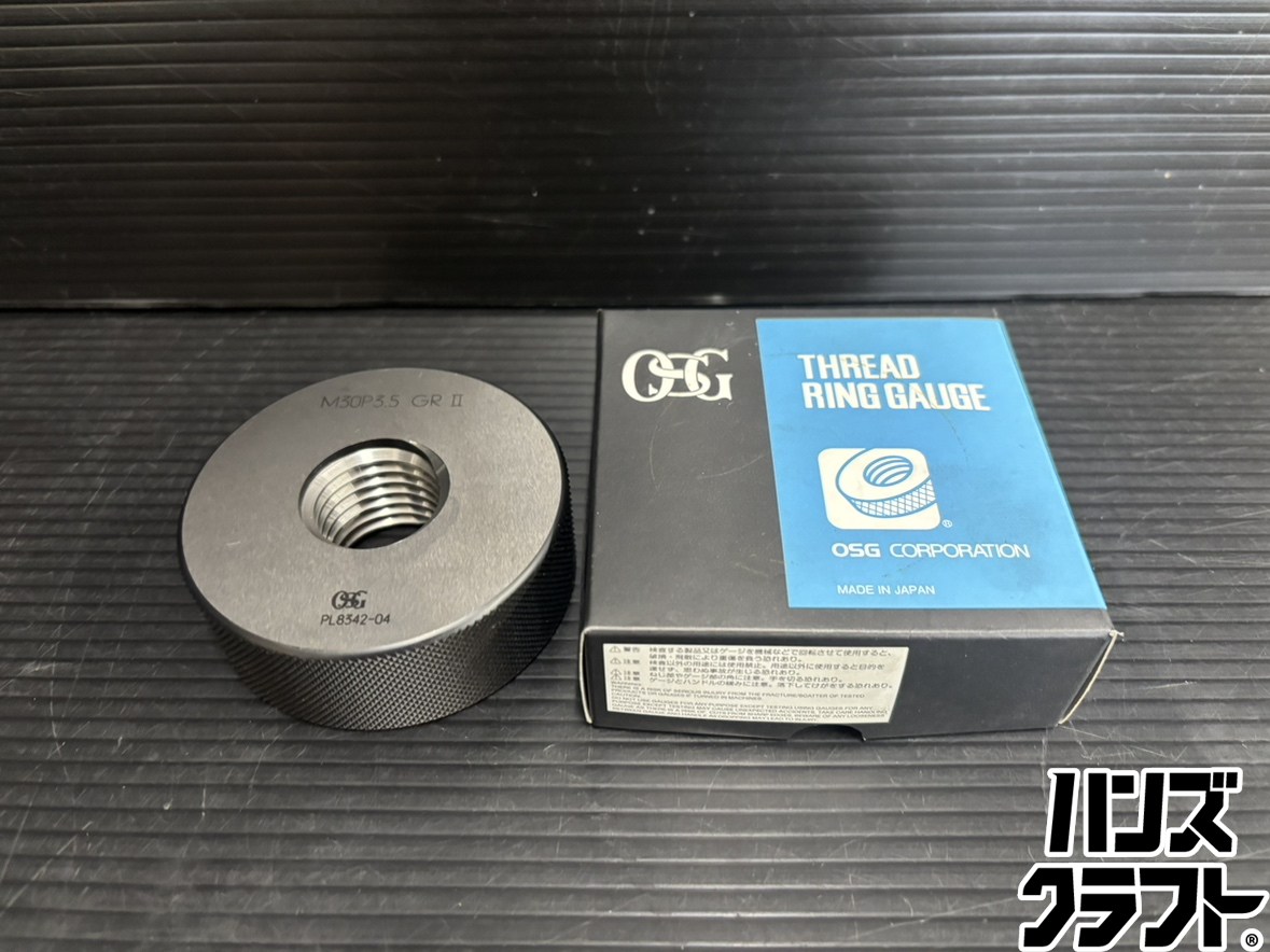 ♭【中古未校正品】OSG M30 P3.5 GR? ネジリングゲージ 箱付【熊本けやき通り店】|ハンズクラフト 店