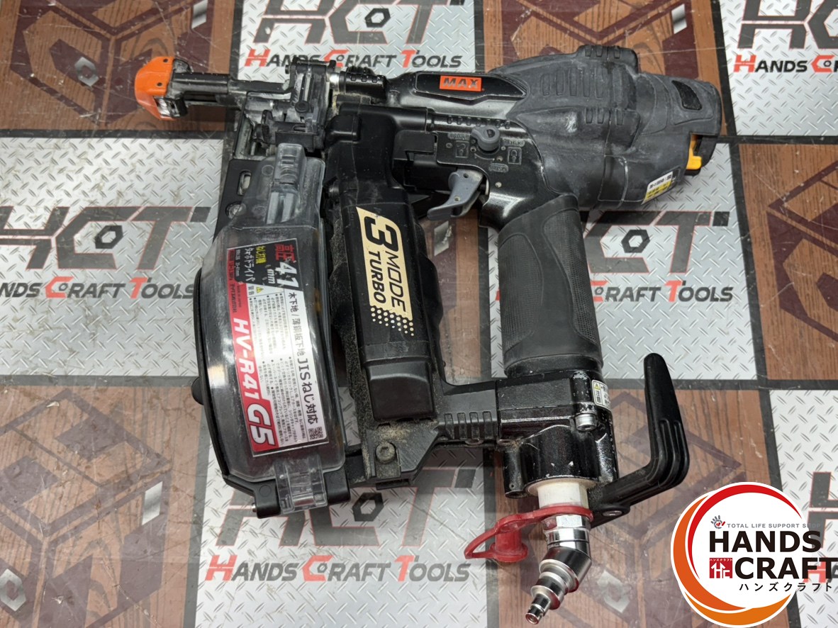 〇マックス MAX HV-R41G5 ねじ打機 ターボドライバ 高圧【ハンズクラフト佐賀】【中古】|ハンズクラフト 店