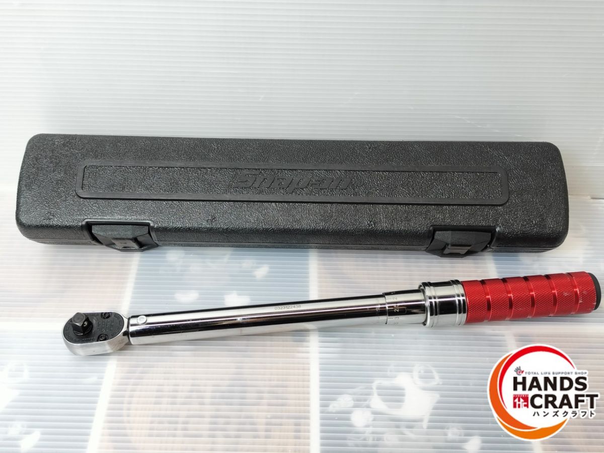 ◆【中古品】スナップオン Snap-On QE2RN100R トルクレンチ 差込角：3/8in 9.5粍