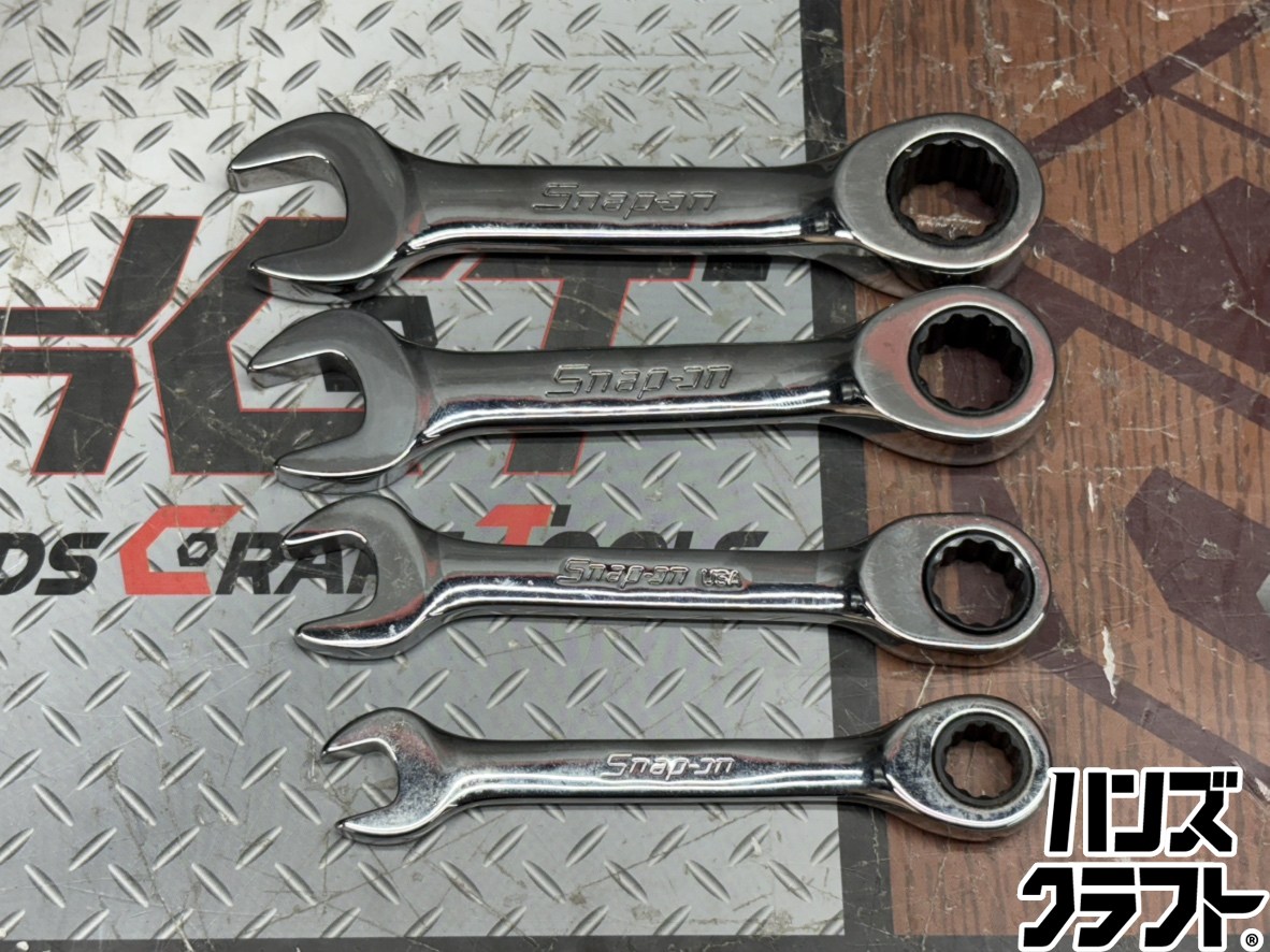 〇【送料無料】【中古】スナップオン Snap-on OXIRM8/10/12/13 ショートギアレンチ 4点セット【ハンズクラフト佐賀】|ハンズクラフト 店