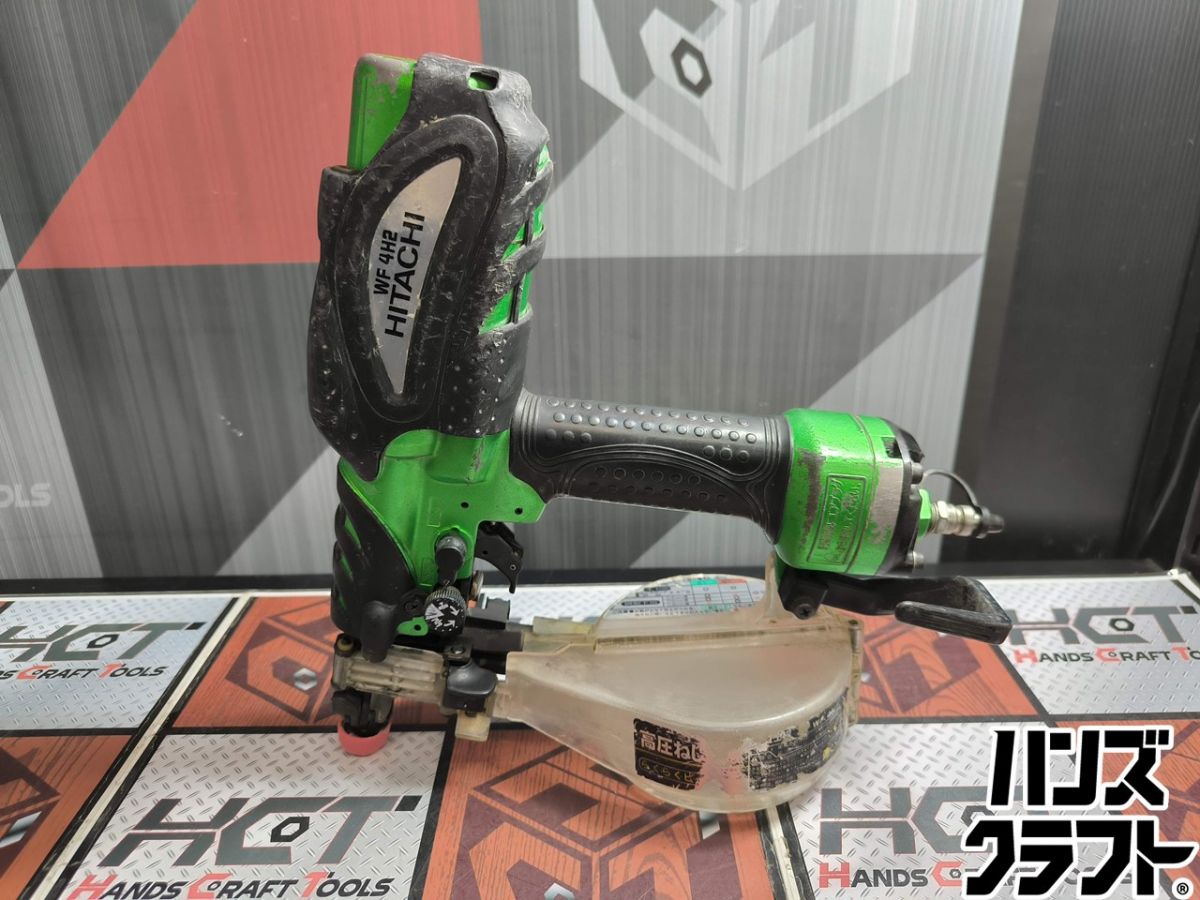 ▲【中古】日立 HITACHI WF4H2 高圧エア湖ねじ打機 25～41粍 本体のみ 緑であること【ハンズクラフト飯塚店】【中古】
