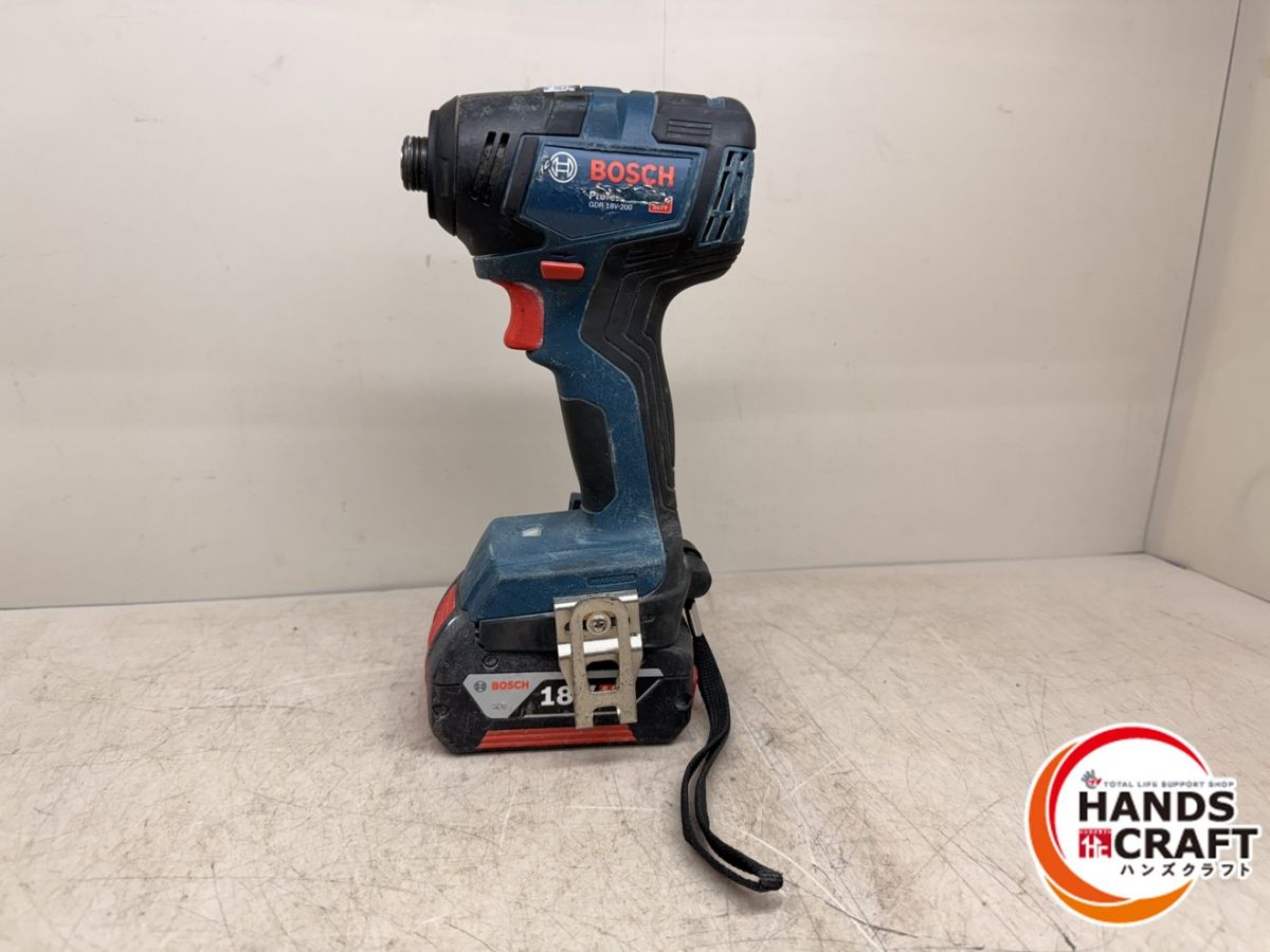 ♪ BOSCH インパクトドライバ GDR18V-200 18V5.0Ahバッテリー×1 ボッシュ【中古】