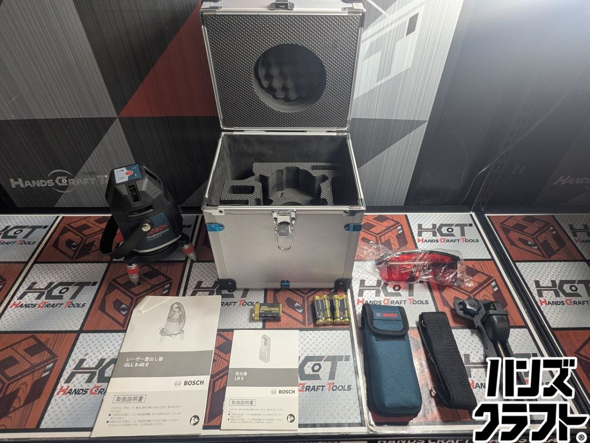 ▲【未当て嵌める】ボッシュ BOSCH GLL8-40E レーザ墨出し器  【ハンズクラフト飯塚店】【未当て嵌める】