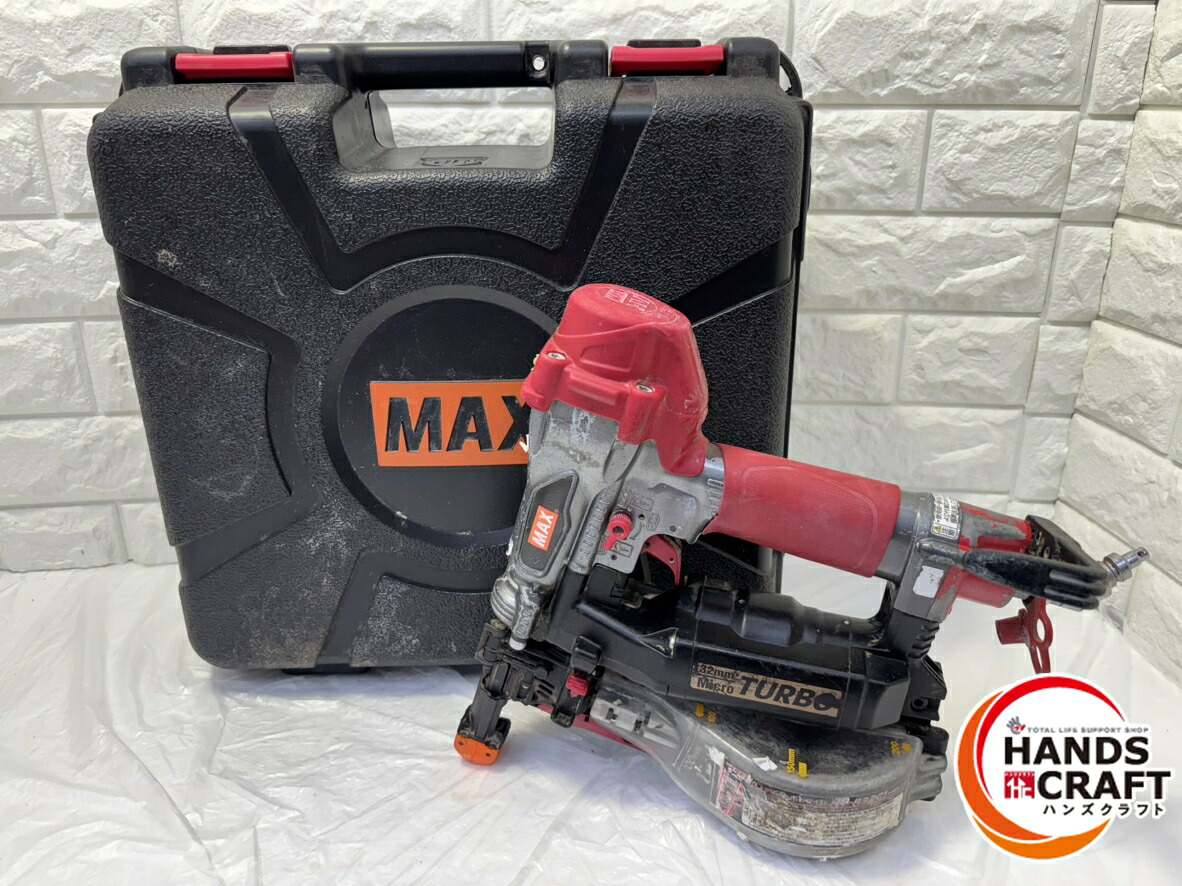 ▽【中古】MAX HV-R32G1 高圧ねじ打機 ターボドライバー 25~32mm釘使用 ケース付【山口下関店】|ハンズクラフト 店