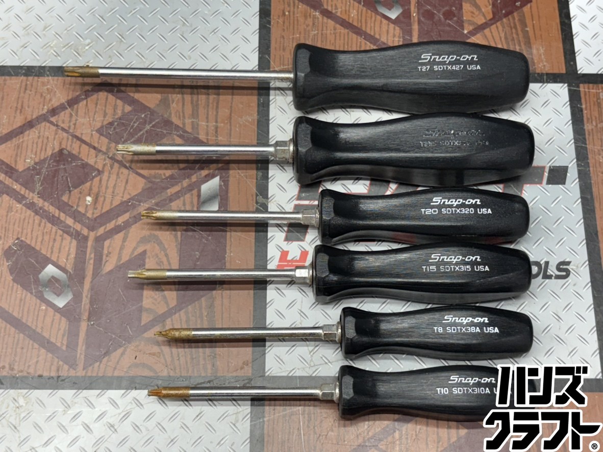 〇【貨物輸送無料】スナップオン Snap-on SDTX トルクスドライバー 6点書き割り【ハンズクラフト佐賀】【中古】