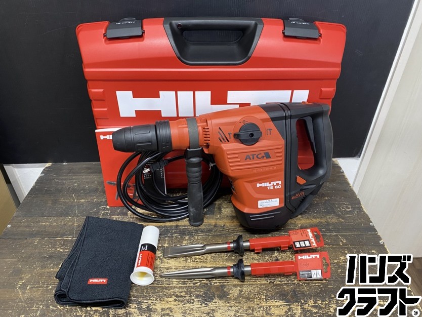 ●【送料無料】【未使用品】HILTI ヒルティ TE60-ATC ロータリーハンマー 単相100V 付属品・ケース付き
