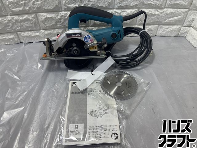 ▽【中古】マキタ  5240L   125粍室内装飾マルノコ  100V  7A  明らかにする書、刃(未当て嵌める)付