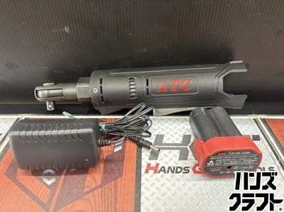 ■【中古】KTC 京都機械工具 JRE310 コードレスラチェットレンチ 蓄電池(JBE07220)×1付 差込角：9.5sq【ハンズクラフト宮崎新名爪店】