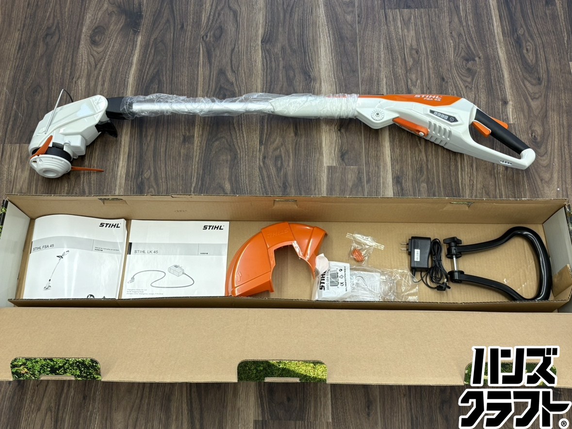 〇【貨物輸送無料】【未当て嵌める】スチール写真 STIHL FSA45 コードレストリマ【ハンズクラフト佐賀】【中古】
