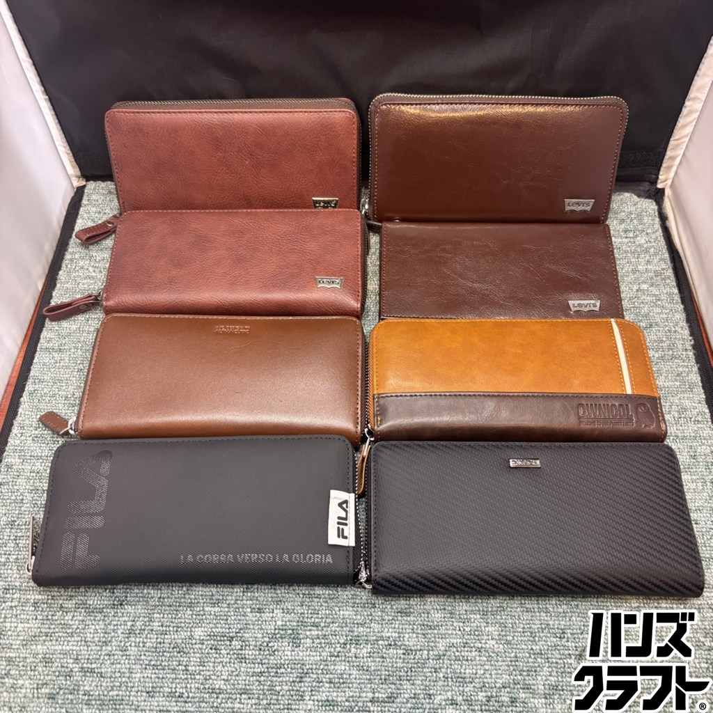 ◎【未当て嵌める品】 Levis FILA CWNICOL OKACHI ALPHACUBIC 長紙入れ 8点仕掛ける メンズ リーヴァイズジーンズ 紙入れ まとめ
