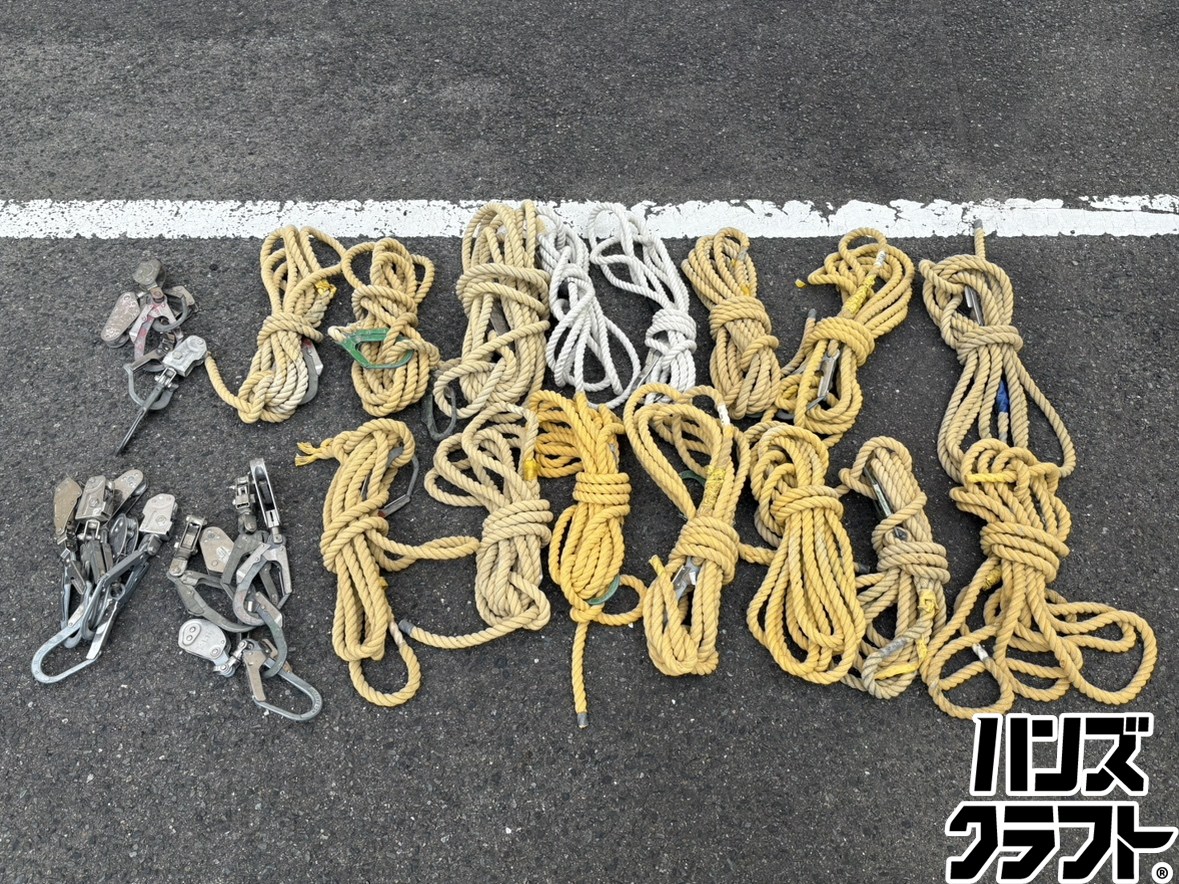 〇【貨物輸送無料】【中古】製造会社・型番曖昧模糊たる 親綱縄索15本/引き締める器 書き割り (沖縄・構成要素離島送りとどける不可)【ハンズクラフト佐賀】