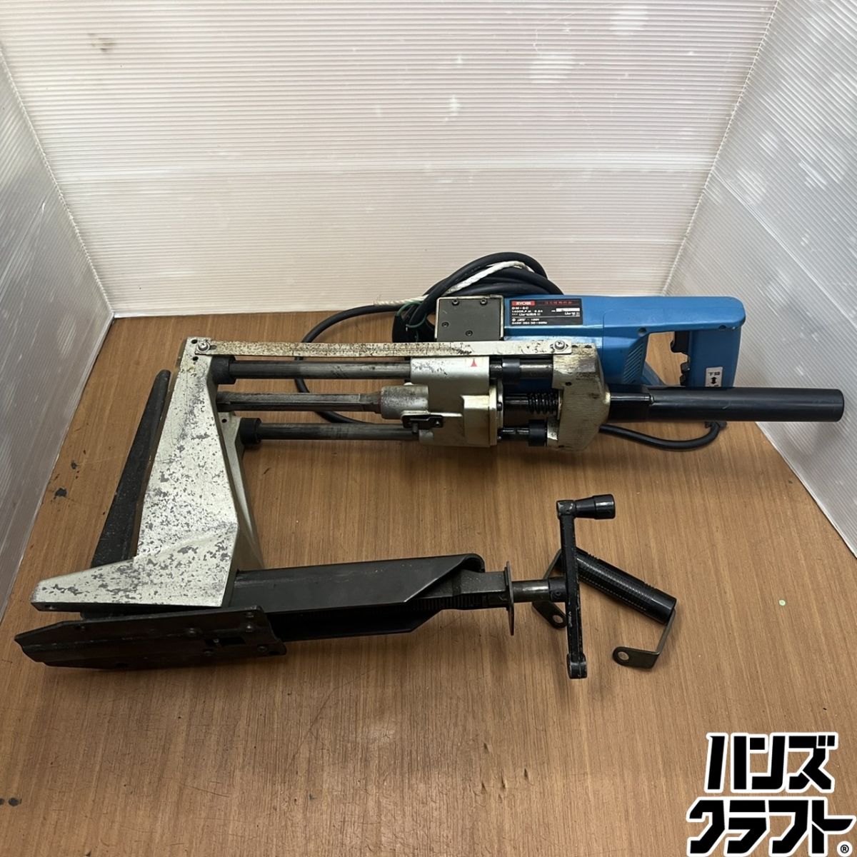▽【中古現況品】リョービ DM-6C コミ栓角のみ カク隠翅目 大工仕事機 100V 50～60サイクル ※ねじ釘欠品【山口下関店】