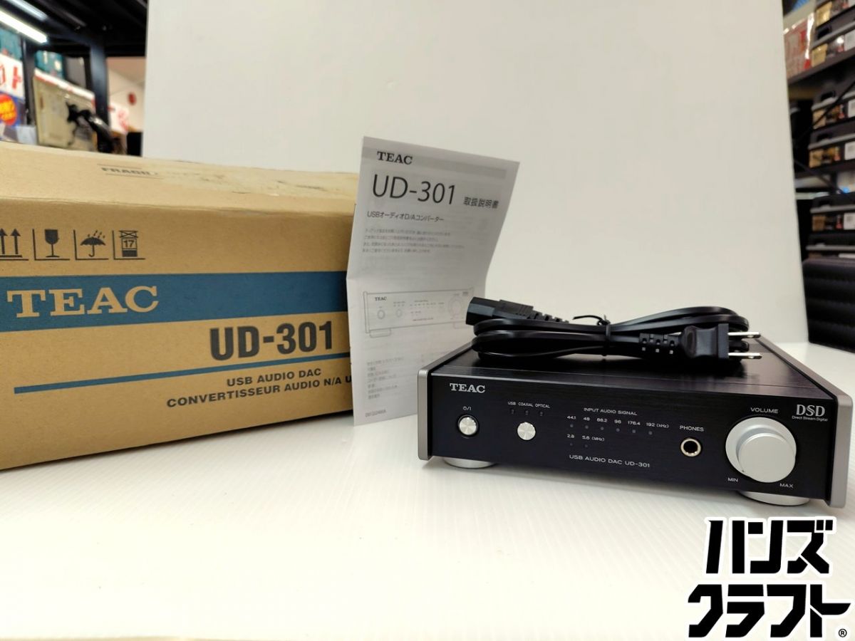 ★【未使用】TEAC UD-301 USB オーディオ D/A コンバーター DAC ブラック 【新古品】【中古】|ハンズクラフト 店