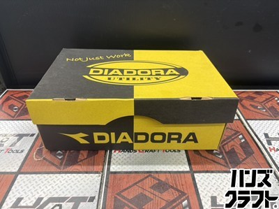 ■【未当て嵌める】DIADORA ディアドラ PCK-272 安全性のある靴 27.0珊 色つや：黒いこと×黄色 JSAA A種其れ相応【ハンズクラフト宮崎新名爪店】