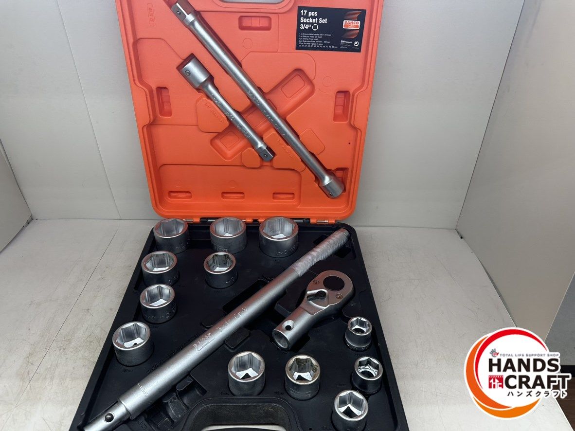 ♪ BAHCO 17PCS 3/4 ソケットセット【中古】|ハンズクラフト 店