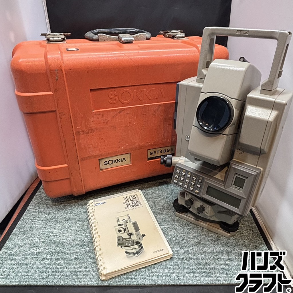 ◎【中古/現状品】 ソキア SET4BS トータルステーション ※充電器がないため動作未確認 SOKKIA ※発送はケースにプチプチを巻いて発送|ハンズクラフト 店