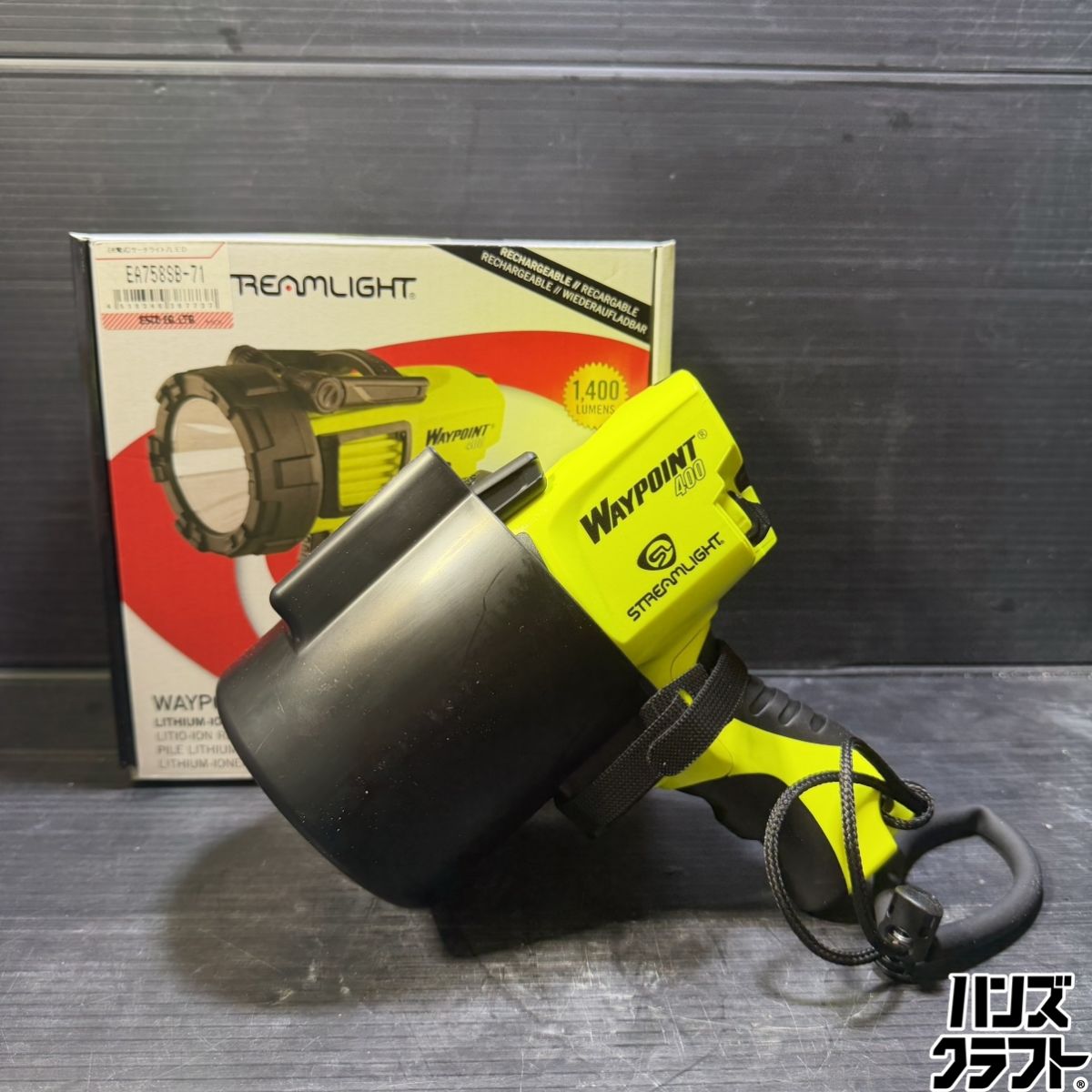 ▼【未当て嵌める開封品】ESCO エスコ EA758SB-71 申し受ける式探照灯 LED式 箱裂け目あり【中古】